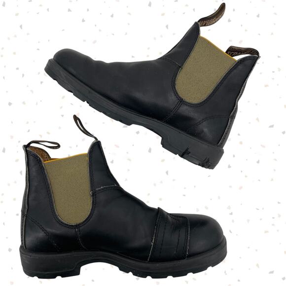 Blundstone X Ducati Scrambler Leather Chelsea Motorcycle Boots AU 4.5 FLAW - Picture 1 of 16